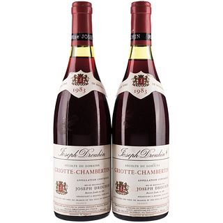 Griotte - Chambertin. Cosecha 1983. Beaune. France. Niveles: a 2.7 y 3 cm. Piezas: 2.