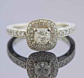19k Gold 0.59ct Diamond Engagement Ring 