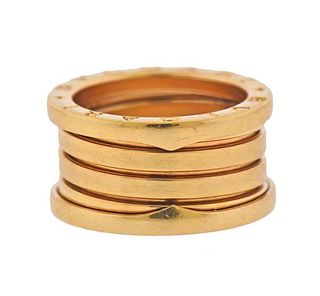 Bvlgari Bulgari B.Zero1 18K Gold  Band Ring Size 52