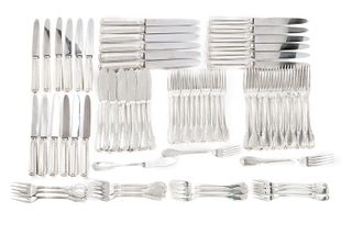 Set of 12 cutlery in 800 silver
