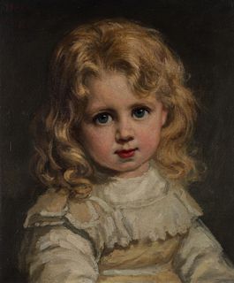 George Peter Alexander Healy (Boston 1808-Chicago 1894)  - Portrait of little girl