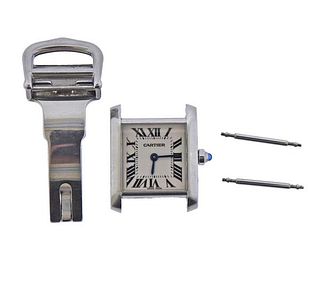 Cartier Tank Francaise Steel Quartz Watch 2384