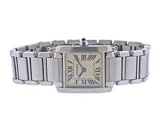Cartier Tank Francaise Steel Watch 2384