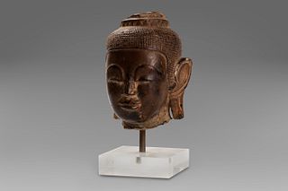 Ancient Thai stone head