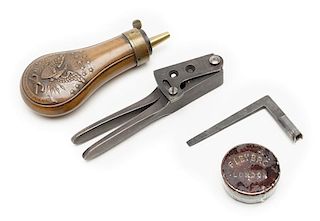 Eagle Flask, Mold, Cap Tin, Wrench for Pocket Model 
