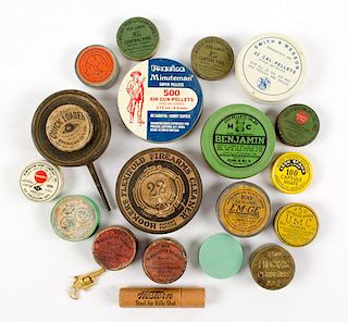 Collection of Percussion Cap Tins 