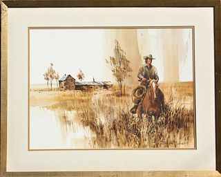 Joseph Bohler (B 1938) Colorado, Watercolor