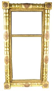 Intricately Hand Carved Wooden Framed Mirror