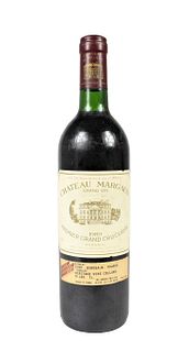 1989 Chateau Margaux, French Red Wine Bottle