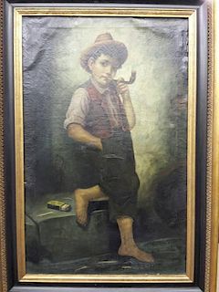 Boy with Pipe o/c