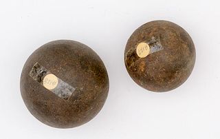 Lot of Two Cannon Balls 