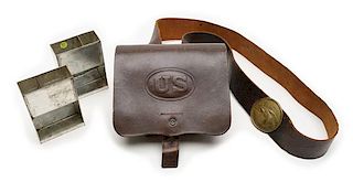 Civil War Period Infantry Cartridge Box 