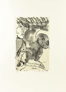 Robert Colescott (1925-2009) Amer, Erotic Litho