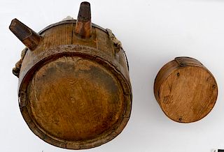 Wooden Canteens, Lot of Two 