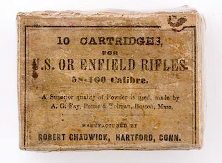 Rare Empty Pack of Cartridges for Enfield Rifles by Robert Chadwick 