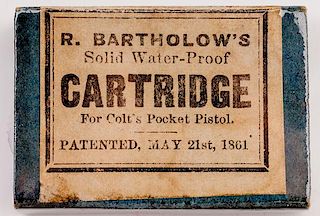Bartholow's Pocket Revolver Cartridges 