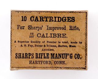 10 Cartridges for Sharps Improved Rifle 