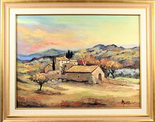 Signed Landscape Painting, Oil on Canvas