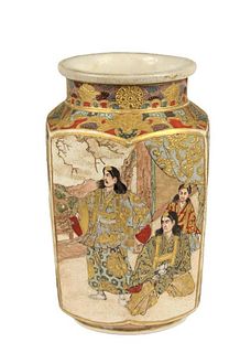 Japanese Satsuma Figural Vase