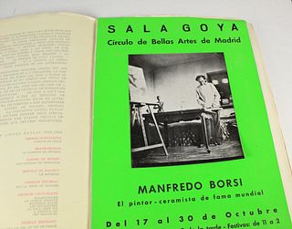 Manfredo Borsi (1900-1967) Ital, Litho Mixed Media