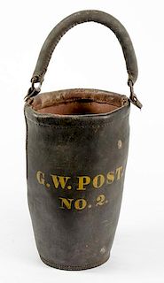 Civil War Leather Water Bucket 