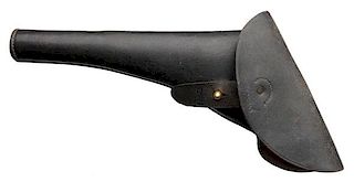 Leather Flap Holster for Civil War Era Colt Model 1860 Army Percussion Revolver  