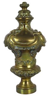 Large Bronze Antique Newell Post Finial