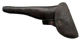 Leather US-Type Flap Holster for a Colt Model 1860 Army Percussion Revolver 