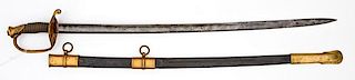 US Civil War Model 1850 Foot Officer's Sword 