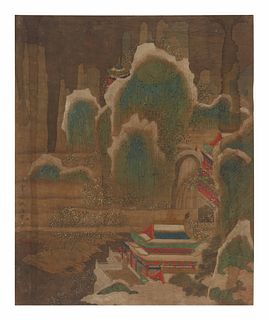Attributed to Wen Zhengming (1470-1559) and Qiu Ying (1494-1552)
Each 14 x 11 in., 35.5 x 28 cm.