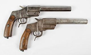World War I German Hebel Flare Guns, Lot of Two 