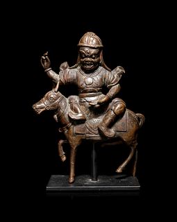 A Bronze Figure of Palden Lhamo
Height 7 1/2 in., 19.05 cm