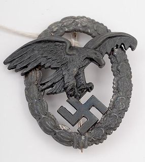 German WWII Luftwaffe Pilot Badge by Assman 