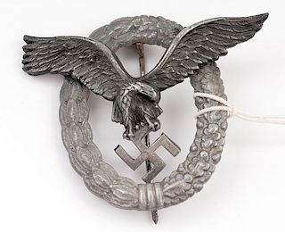 German WWII Luftwaffe Pilot's Badge 