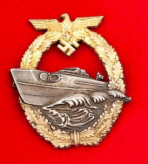German WWII E-Boat Badge 