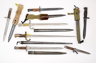 Assorted European Bayonets, Lot of Seven 