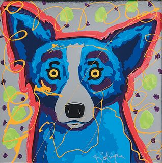 George Rodrigue (American, 1944-2013)      Blue Dog (AH10)