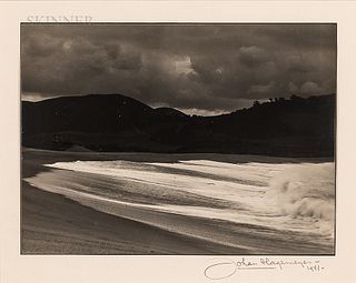 Johan Hagemeyer (American, 1884-1962)      Surf-Carmel Point Beach