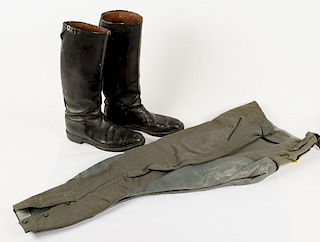 German WWII Cavalry Pants and Boots 