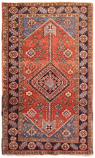 Vintage Persian Farahan , 2 ft 9 in x 4 ft 9 in ( 0.84 m x 1.45 m )
