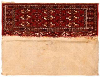 Antique Tekke Torba Trapping , 10 in x 2 ft ( 0.24 m x 0.60 m )
