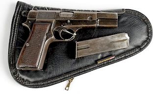 **WWII German FN Browning Hi Power Semi-Automatic Pistol 