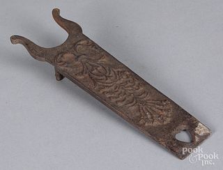 Cast iron bootjack, 19th c.