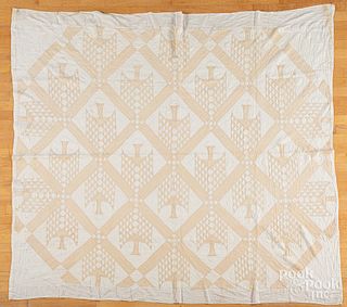 Three pieced quilts, ca. 1900