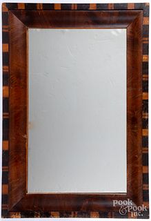 Empire mahogany mirror, mid 19th c.