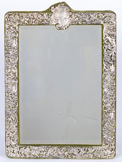 Dominick & Haff sterling silver mounted mirror