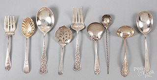 Sterling silver serving utensils, 14.6 ozt.