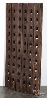 Oak wine rack, 19th c.
