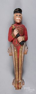 Carved and painted ships figurehead, 20th c.