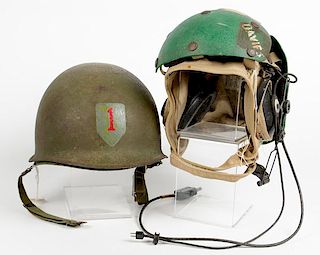 US M-1 Helmet and USN Flight Master's Helmet 